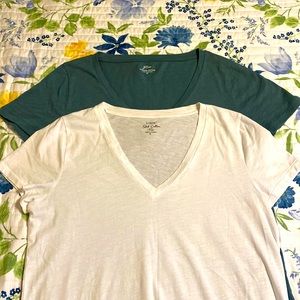 J Crew V Neck T Shirts